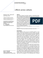 Empowerment Effects Across Cultures: Michael K Hui, Kevin Au and Henry Fock