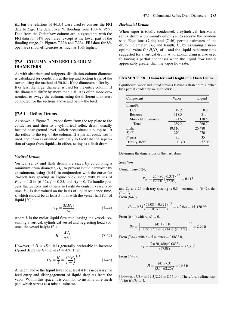 Hetp Metodo Para Destilacion Cap 7 Seader Distillation Physical Sciences