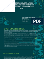 A Project On Systematic & Unsystematic Risk Including Measurement of Systematic Risk