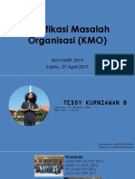 Klasifikasi Masalah Organisasi (KMO) : SKH HMTF 2019 Sabtu, 27 April 2019