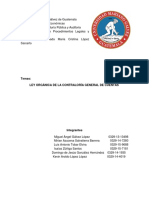 Ley Orgánica de La Contraloría General de Cuentas