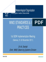 Wmo Standards & Best Practices: World Meteorological Organization