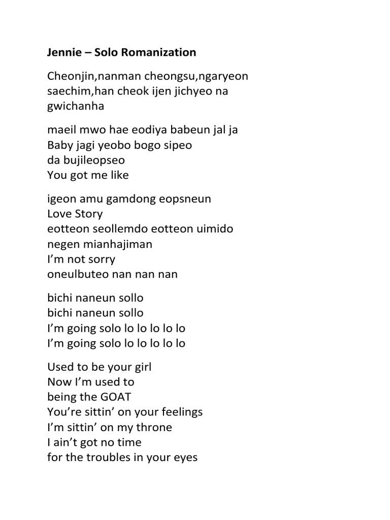 Jennie Solo