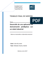 LEÓN - Desarrollo de Una Aplicación de Demostración Pick&Place Con Un Robot Industrial