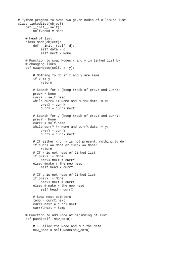 Pairwise Swap Nodes In A Linked