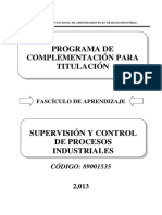 Supervisión y control procesos