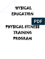 Physical Education Physical Fitness Training Program