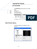 Mesh Edit Autocad