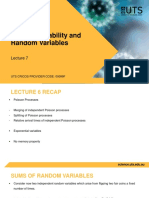 37161: Probability and Random Variables: Uts:Science