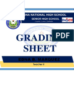 Grading Sheet: Edna B. Marquez