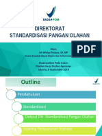 Tupoksi Standar Pangan Olahan