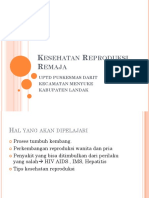 Kesehatan Reroduksi Remaja