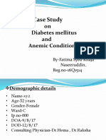 Case Study On Diabetis and Anemia