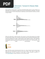 Concept of Subtransient, Transient & Steady State: Facebookwhatsapptwitterlinkedin