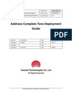 Address Complete Tone Deployment Guide: Huawei Technologies Co, LTD