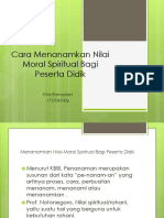 Cara Menanamkan Nilai Moral Spiritual Bagi Peserta Didik