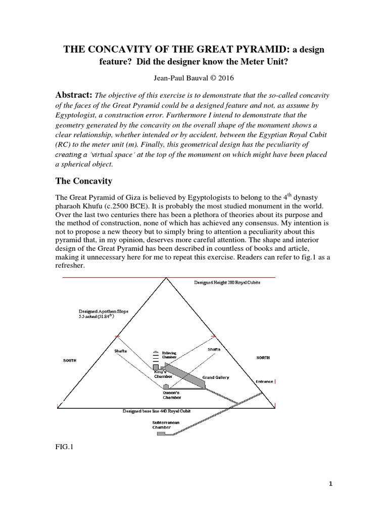 The Concavity of The Great Pyramid:: A Design Feature? Did The Designer ...