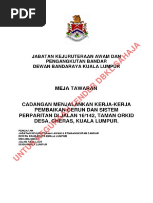 Dokumen Meja Tawaran Watermark Pdf Pdf