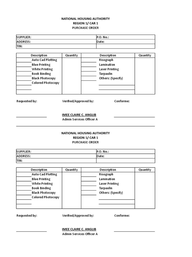 National Housing Authority Region 1/ Car 1 PDF