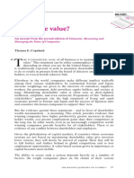 Why Value Value?: An Excerpt From The Second Edition of Valuation: Measuring and