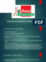 Analysis of Financial Assets of Amul
