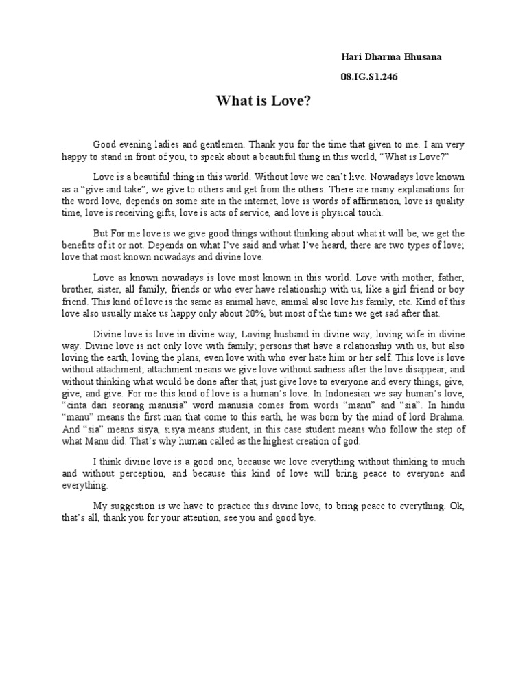 What Is Love | PDF | Divinity | Love
