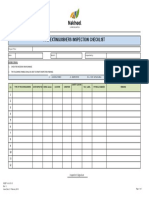 Fire Extinguishers Inspection Checklist: Project Title: Month: Inspected by