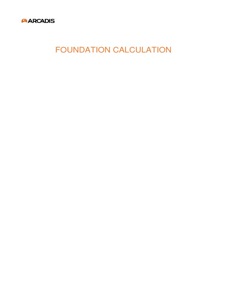 Foundation Calculation and Column Details | PDF | Strength Of Materials ...