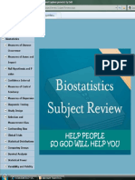 Biostatistics UW Review