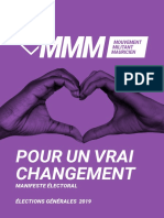 MMM - Programme Électoral Complet - Octobre 2019