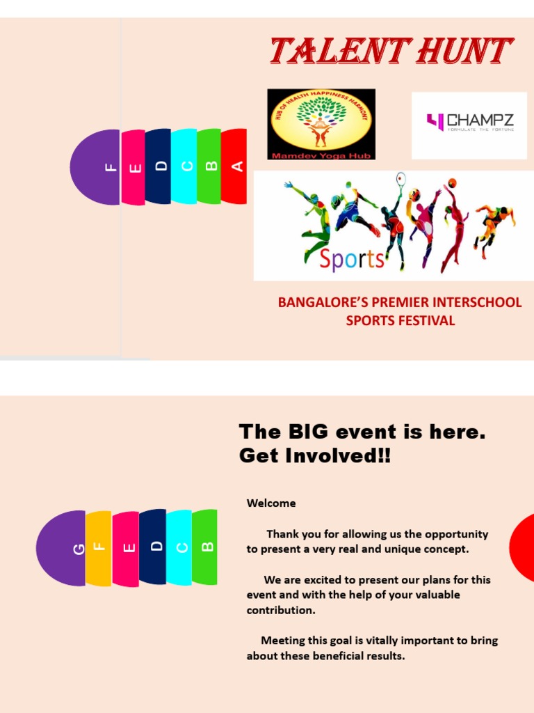 Talent Hunt: Bangalore Sports Festival | PDF | Sponsor (Commercial) | Brand