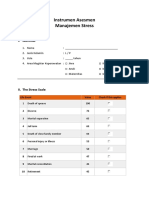 Instrumen Asesmen Manajemen Stress: I. Identitas