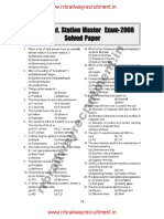 RRB ASM Previous Solved Papers 2008 - WWW - Qmaths.in - PDF
