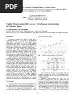 Digital Measurement of Frequency With Linear Interpolation in Dynamic States