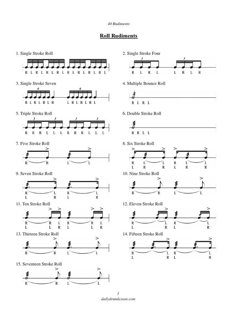 40 Rudiments | PDF