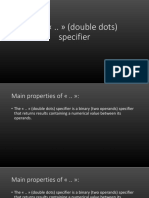 8.1 The Range Specifier PDF