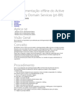 Desfragmentação Offline Do Active Directory Domain Services