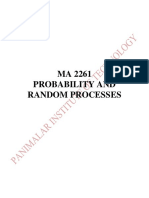 MA 2261 Probability and Random Processes Notes