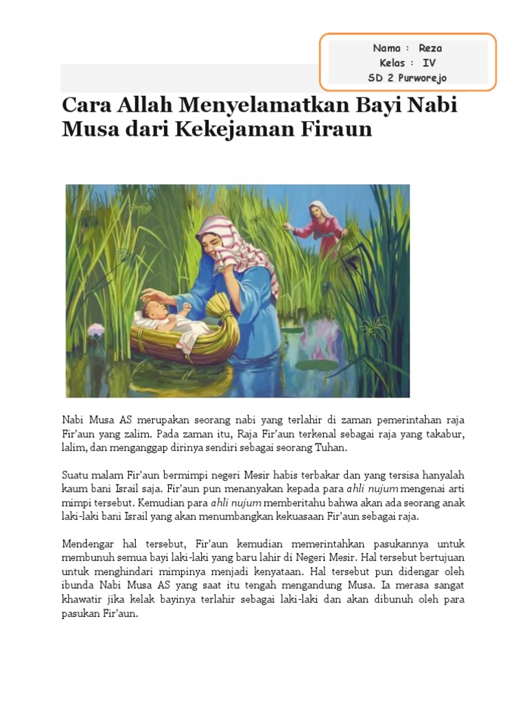 Nabi Musa Reza | Pdf