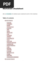 Markdown Cheatsheet