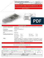 BC FT 028, M1302011 Kit Lavaplatos en Acero Doble Poceta Derecha 120 X 50 CM PDF