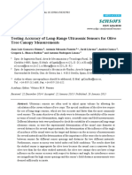 Sensors: Testing Accuracy of Long-Range Ultrasonic Sensors For Olive Tree Canopy Measurements