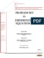 Problem Set Differential Equation: Carig Campus