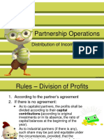 Partnership Operations: Distribution of Income and Losses
