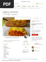 Reteta Lasagna Cu Carne de Porc