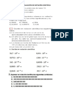 Evaluación de Notación Científica