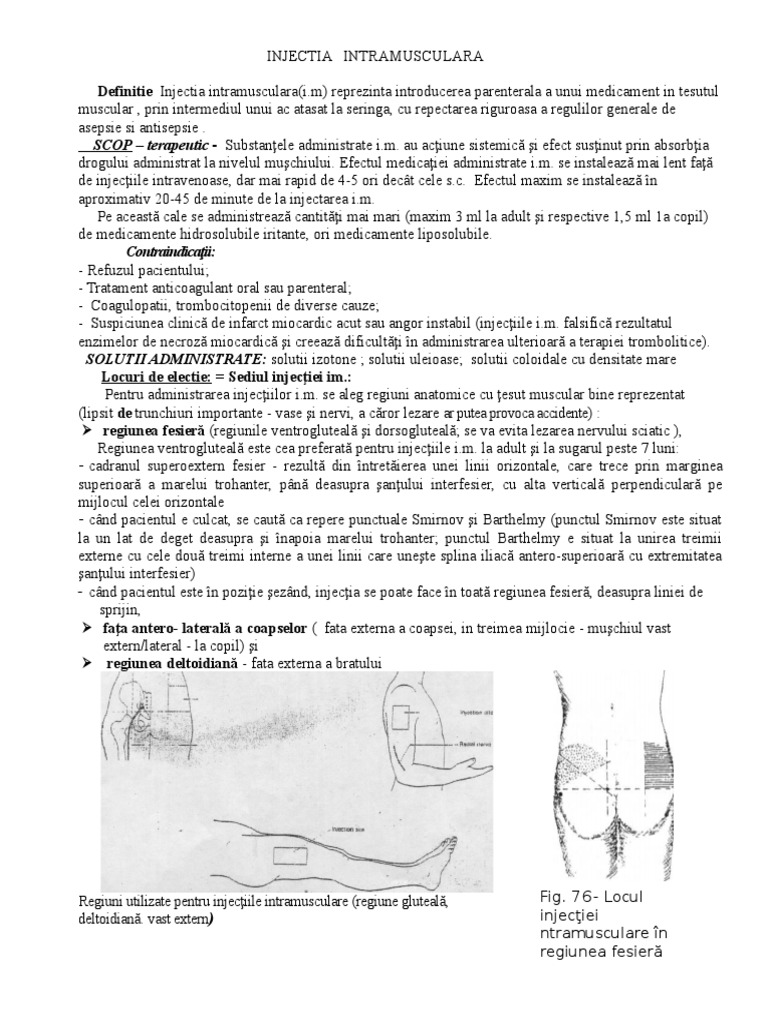 Locuri Electie Injectia Intramusculara Injectia Intramusculara | PDF
