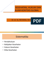 Kebijakan Kesehatan Hukum Dan Etika Dalam Konteks Global DR - Dr. Hj. REIHANA, M.Kes