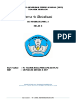 Tema 4: Globalisasi: Rencana Pelaksanaan Pembelajaran (RPP) Tematik Terpadu