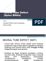 Neural Tube Defect (Spina Bifida) : Oleh